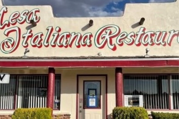 A unique Navajo pizza with a desert twist from an Italian restaurant