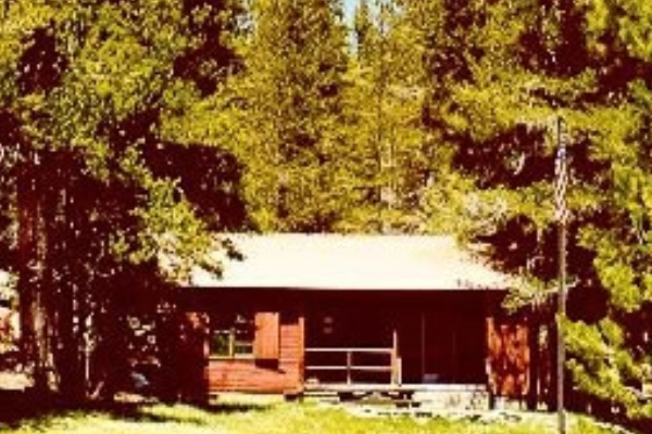 A historic ranger cabin from the 1900s filled with homesteader tools