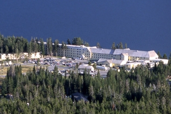 A grand, historic hotel with charming lakeside views