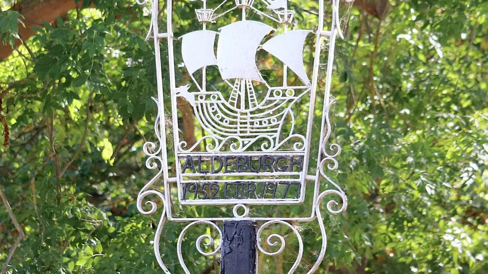 Aldeburgh destination photo: Aldeburgh Village Sign, Suffolk