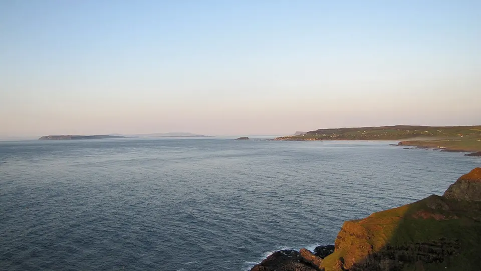 Ballycastle and the Glens of Antrim destination photo: Rathlin Island from Bengore Head on the North Antrim Coast