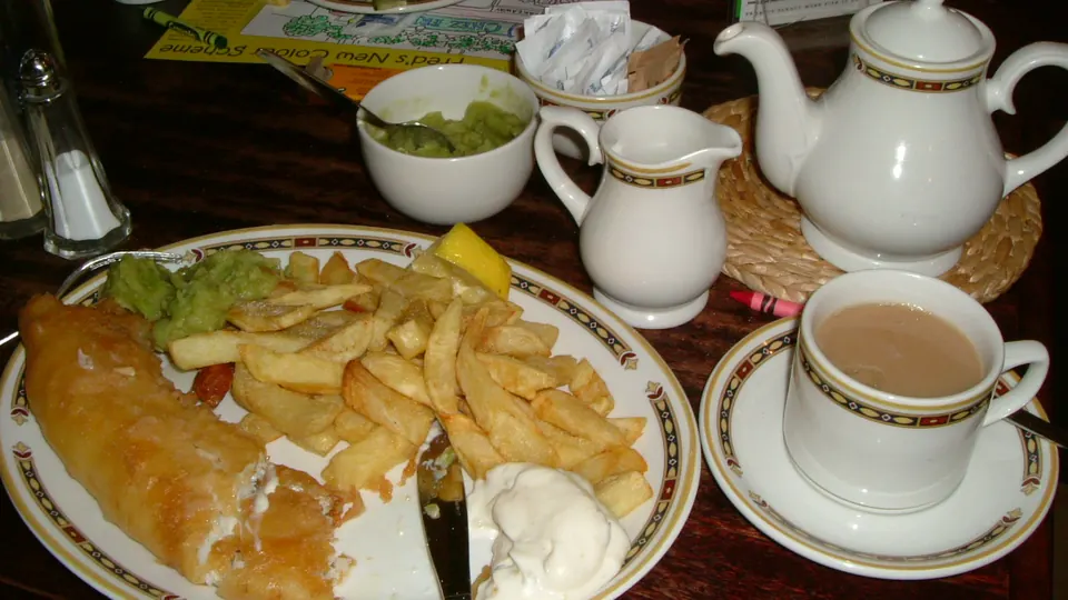 Bournemouth destination photo: Fish and chips with mushy peas