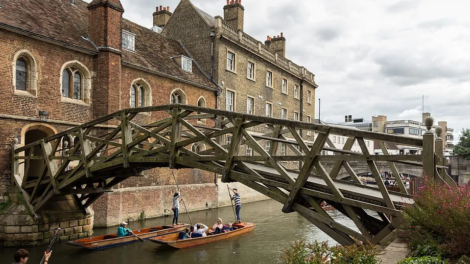 Cambridge destination photo: Queens' College - Mathematical Bridge