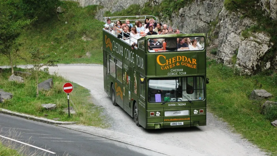 Cheddar Gorge destination photo: Cheddar Gorge top A860SUL