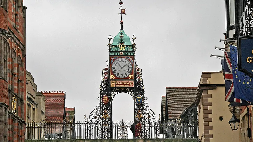 Chester destination photo: 00 3453 Eastgate Clock - Chester, England