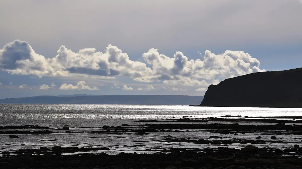 Isle of Arran destination photo: Kildonan 5. Cloudscape over Kildonan Bay, Isle of Arran, North Ayrshire, Scotland