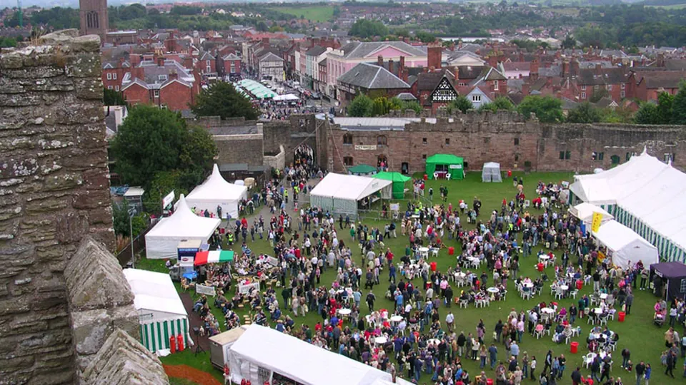 Ludlow destination photo: Ludlow Food Festival 2005 from castle