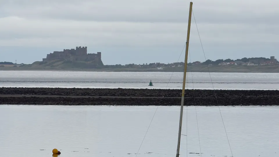 Northumberland and Bamburgh destination photo: Bamburgh Castle from Holy Island