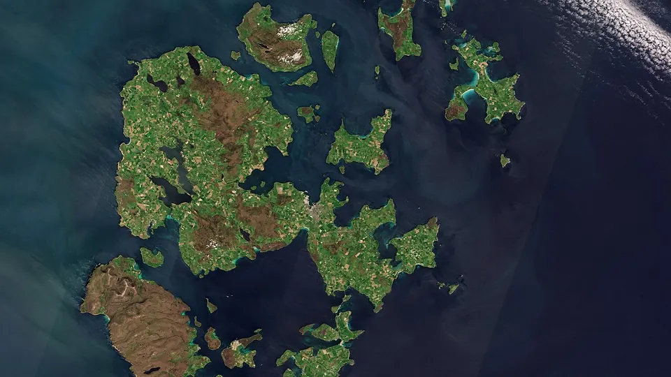 Orkney destination photo: Orkney Islands by Sentinel-2