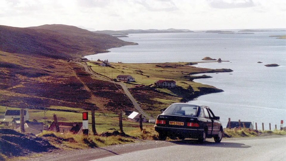 Shetland destination photo: Near the end of the road, in the Shetland Islands 1983 (50239958452)