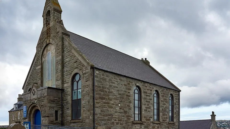Shetland destination photo: 05932 UK Shetland Lerwick Methodist church N V-P