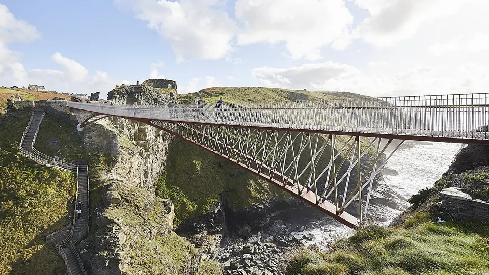 Tintagel destination photo: Tintagel Castle Footbridge by Hufton & Crow