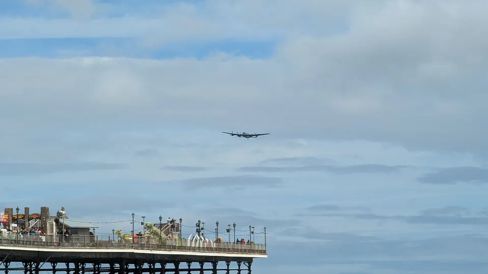 Torquay and the English Riviera destination photo: English Riviera Airshow 2025, pier and bomber